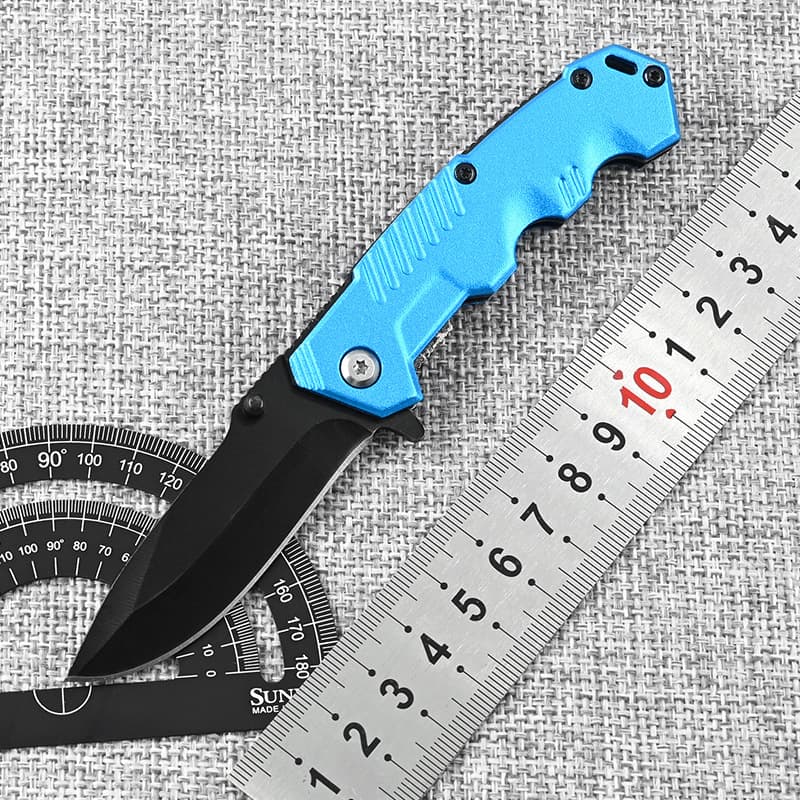 Yangjiang Factory Direct Outdoor Knife Camping Survival Knife Self-Defense Folding Knife High Hardness Folding Military Knife Multi-Purpose Small Knife