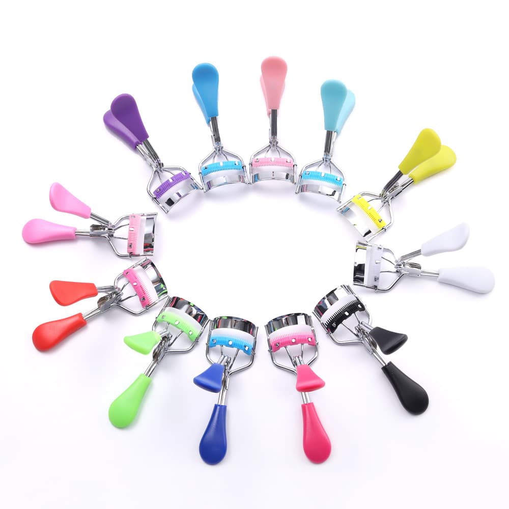 Portable Eyelash Curler with Comb, Wide-Angle Curling Eyelash Tool, Stainless Steel Mini Eyelash Curler