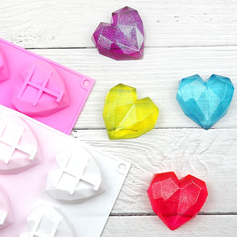 Doubi silicone cake mold 8-dimensional small love chocolate mold diy three-dimensional handmade soap mold