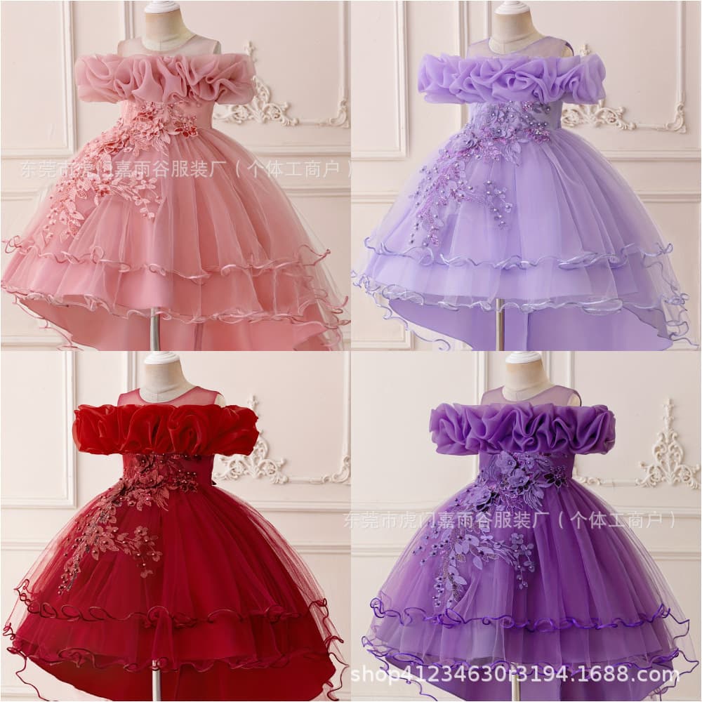 Girl Princess Dress, Wedding Party Girl Dress, Girl Dress