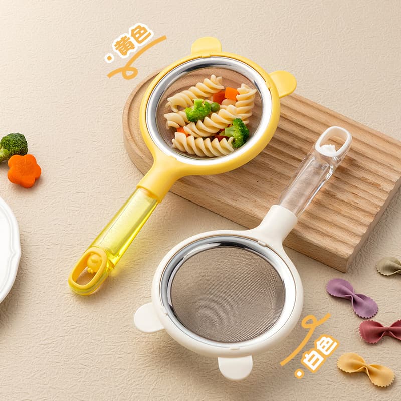 Soy Milk Filter Mesh Baby Food Strainer Household Kitchen Egg Tart Liquid Baking Tool Flour Sifter