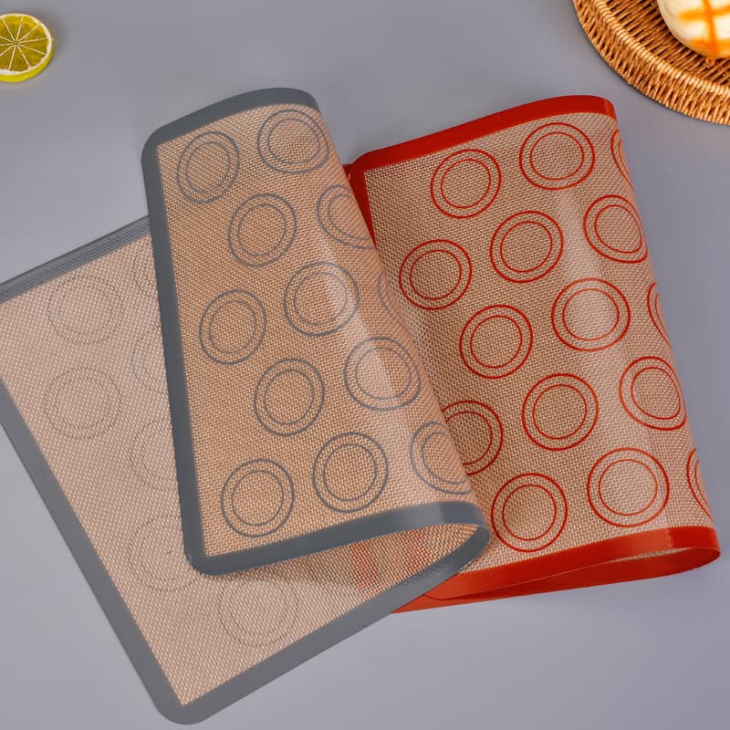 High temperature resistant non-stick macaron silicone baking mat baking mat cookie melting bean puff household oven mat kneading mat