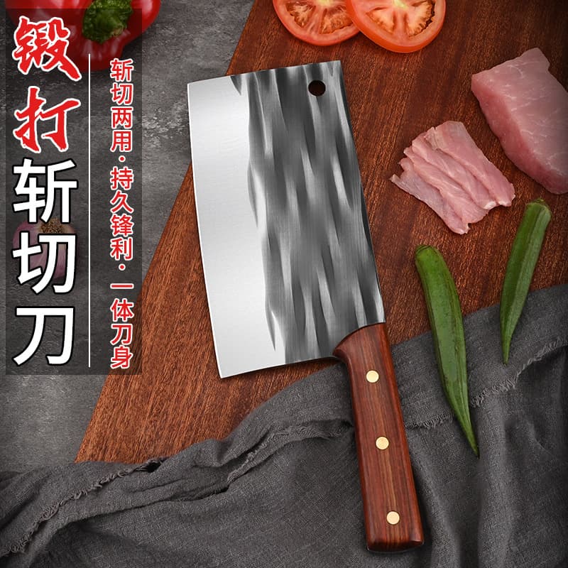 Thickened chef's knife for kitchen use, specialized for roast meat shops, professional for chopping chicken and duck, sharp dual-purpose chopping and slicing knife