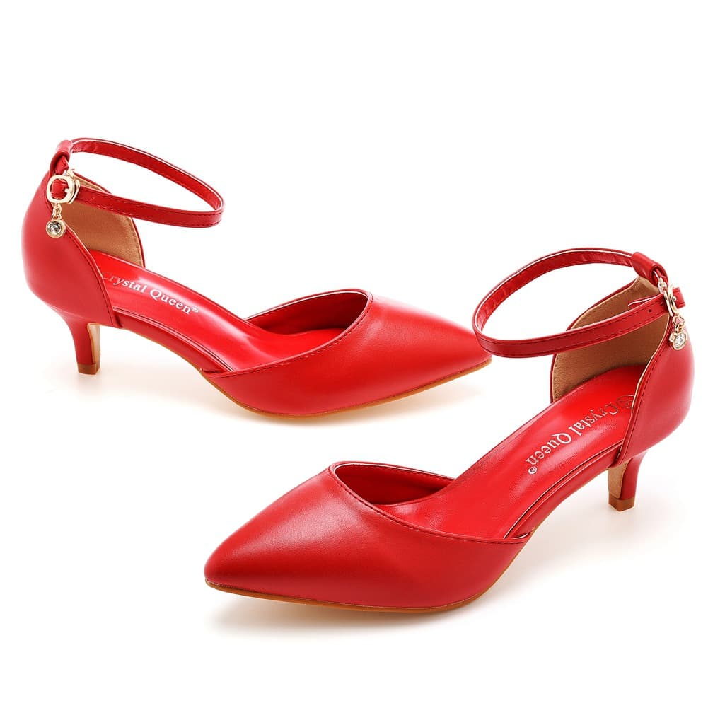 5cm Foreign Trade Large Size Hollow Sandals Low Heeled Pointed Shoes White Pointed Wedding Shoes Women's Wedding Photography Women's Sandals