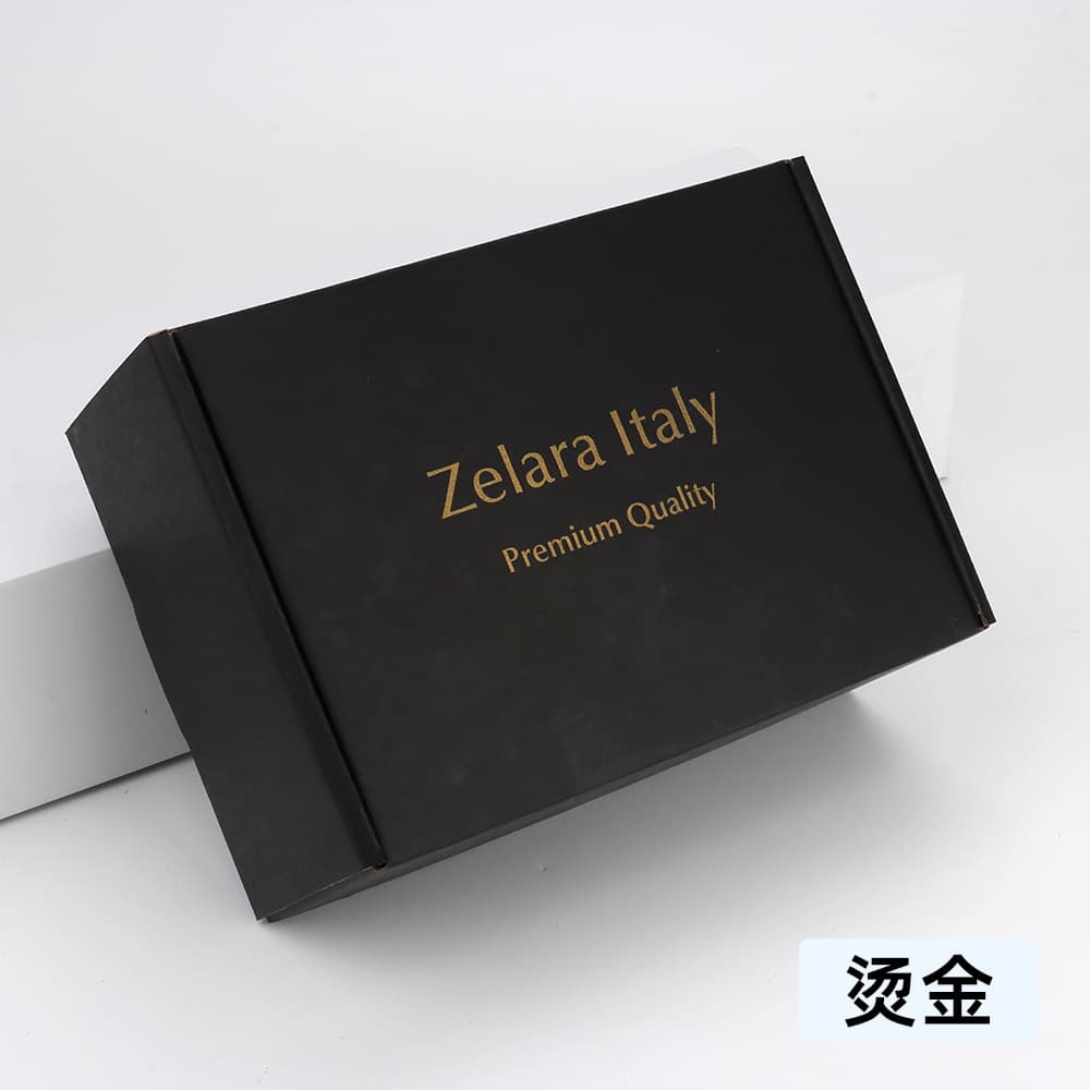 Black mailer box in stock, shipping box for clothing and 3C digital products, large-size express carton, customizable with LOGO