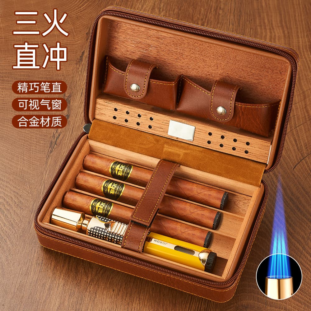 JOBON/Zhongbang Visual Gas Lighter, Portable Long Strip Lighter for Moxibustion and Cigars, Cross-Border