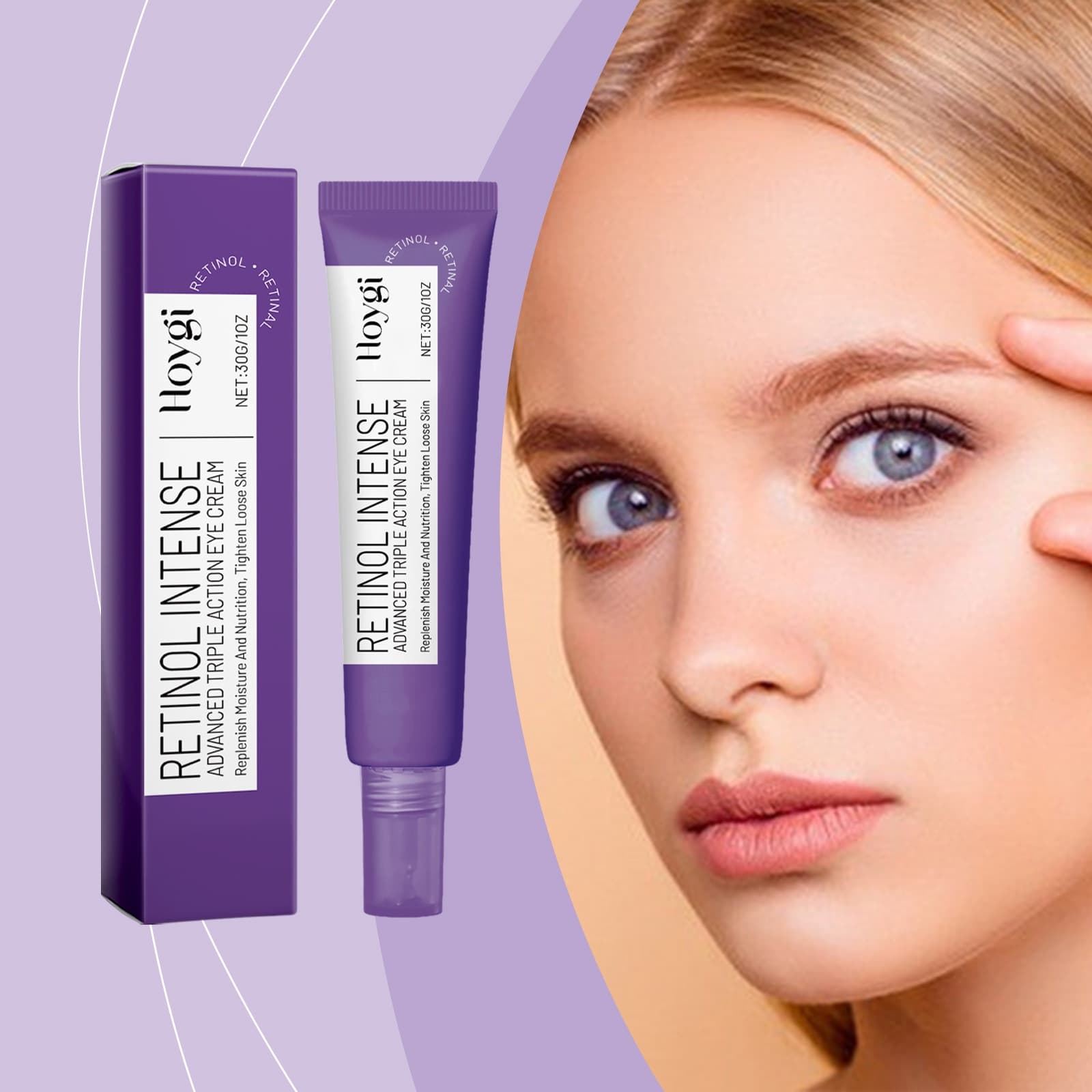HOYGI Retinol Soft Eye Cream Gentle, moisturizing and soft skin care eye cream for the skin around the eyes