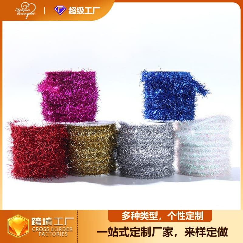 Supply Colored Glass Onion Braided Rope Accessory Parts Christmas Ornaments Lighting Decorations Manufacturer Direct