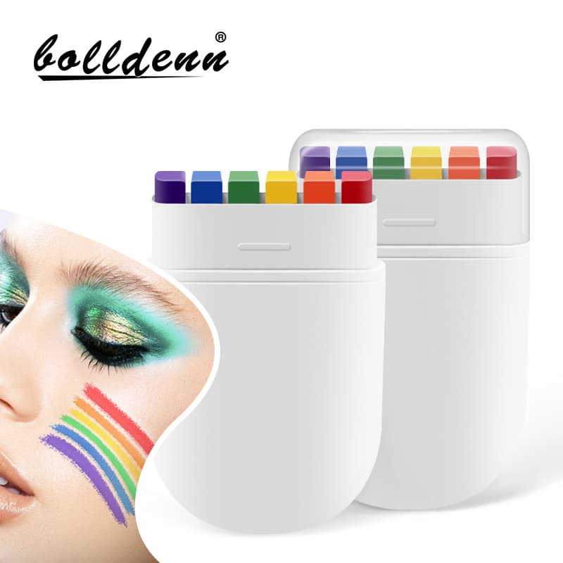 Cross-border Small World Cup 6-color body paint pen face rainbow strip facial graffiti crayon fan activity face paint