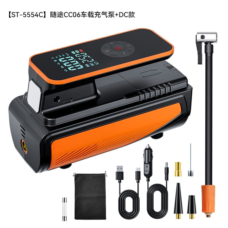 Car Wireless Air Pump, Portable Car Air Pump, Electric Car Tire Pump, Wireless Car Air Pump with Digital Display