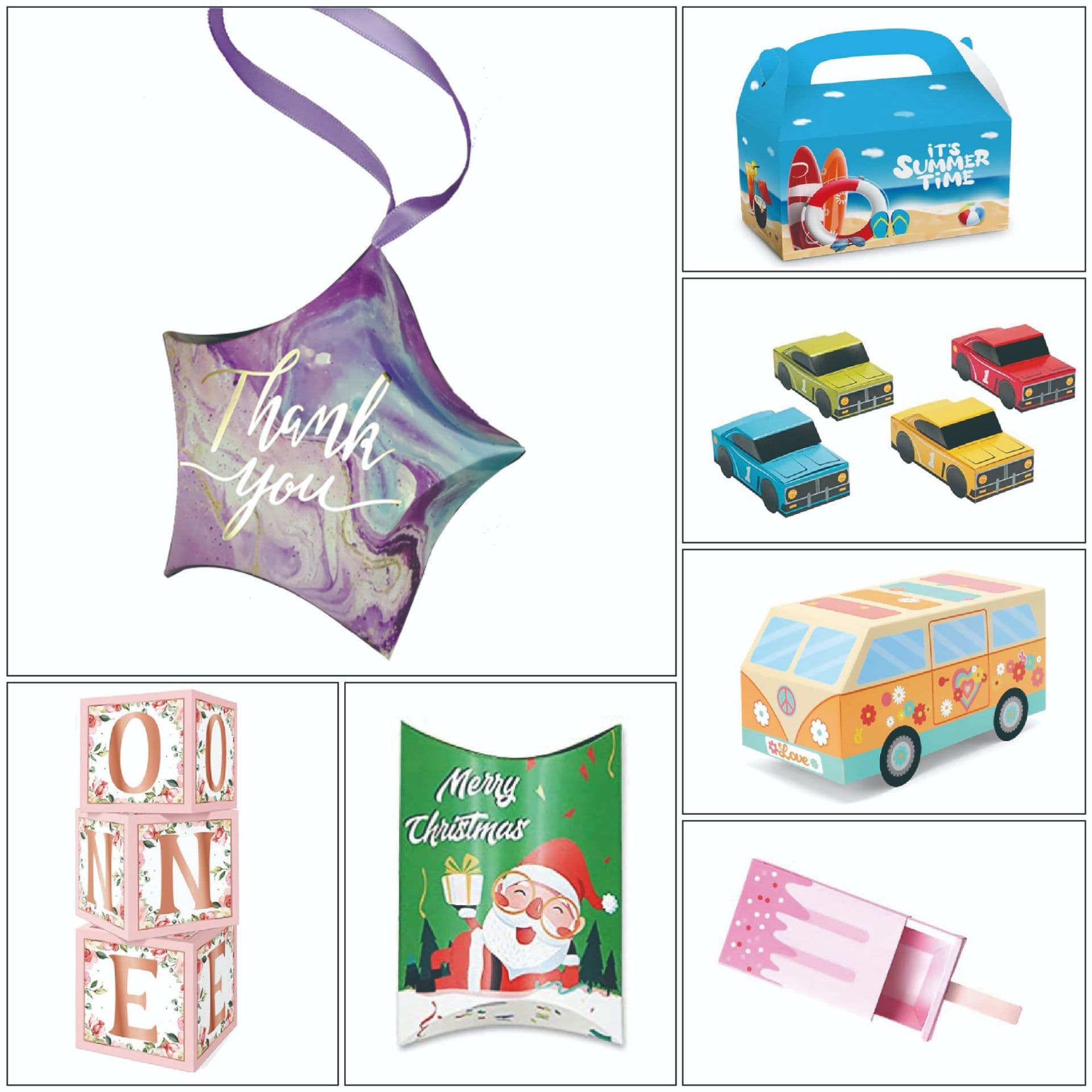 Creative Wedding Star Candy Box Party Decoration Balloon Box 3D Car Wedding Favors Candy Packaging