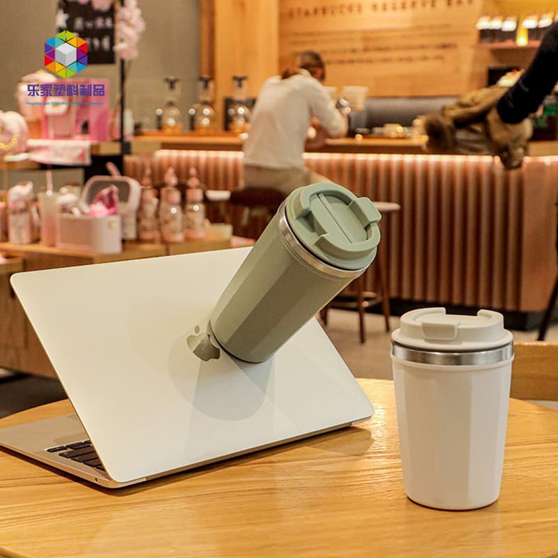 500ml Simple Coffee Second-Generation Spill-Proof Cup Wholesale Office Water Cup Push-Proof Coffee Cup Ins Style