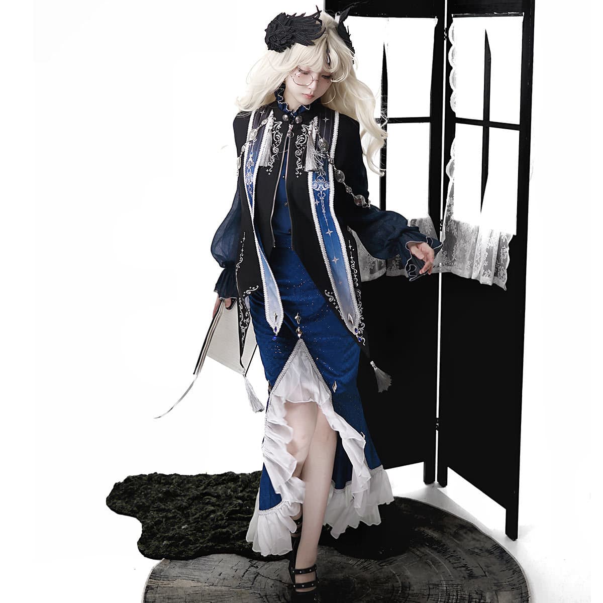 Xiong Dou Jiang Original Astrologer Lolita Women's Lolita Cape Top Skirt Daily Cute Set 7253