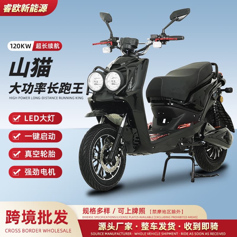 Export Cross-border Exclusive Lynx Electric Motorcycle High-speed Electric Motorcycle Factory Supply