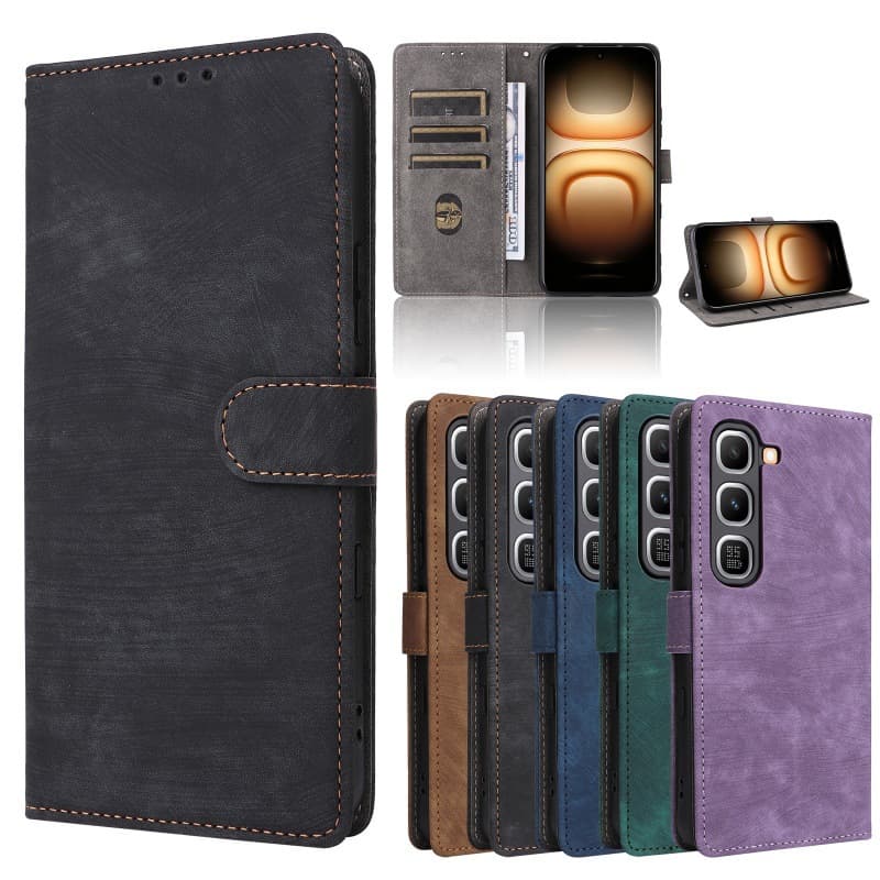 Leather Wallet Card Holder Case for Infinix Hot 70 Pro 5G/X6896