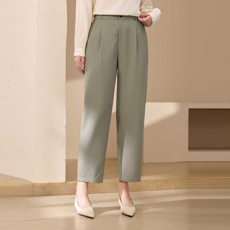 【Loose Drape Trousers】Xianlixiu Plus Size Women's Intellectual Commuter Slimming Pants for Curvy Women, 2025 Autumn New Arrival
