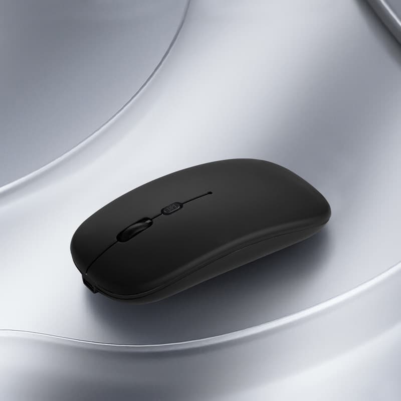 Bluetooth Mouse 2.4G Wireless Dual Mode Silent Touchpad Charging for Tablet Laptop Mobile Phone Illuminated Universal Black White Silver