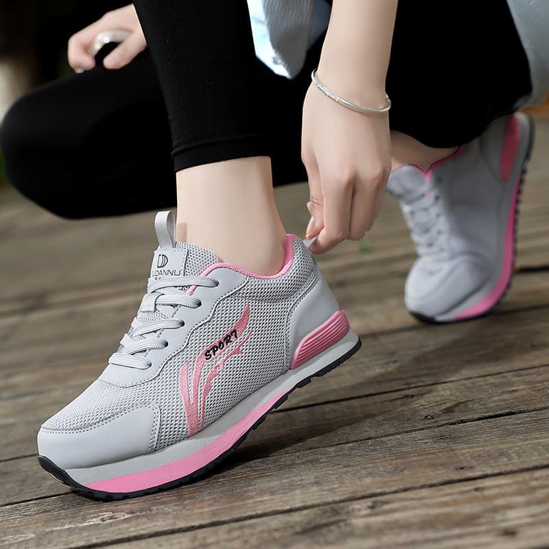 Negative heel shoes for men and women, lumbar correction shoes with front high and back low, earth shoes for backward walking, pelvic tilt correction, flat foot relief, and tendon stretching shoes