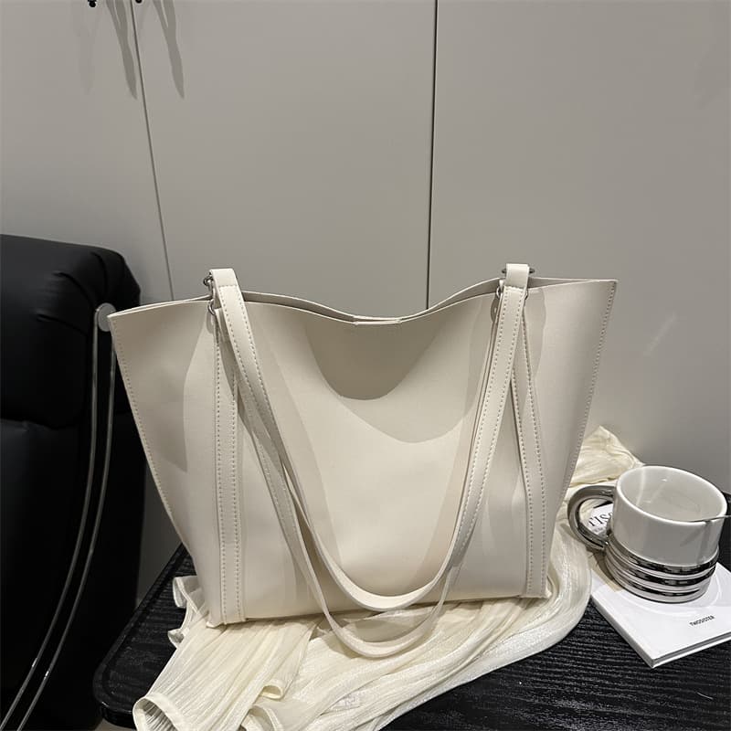 Retro Large Capacity Bag for Women 2025 Summer New Trendy Fashion Simple Retro Tote Bag Niche Shoulder Bag