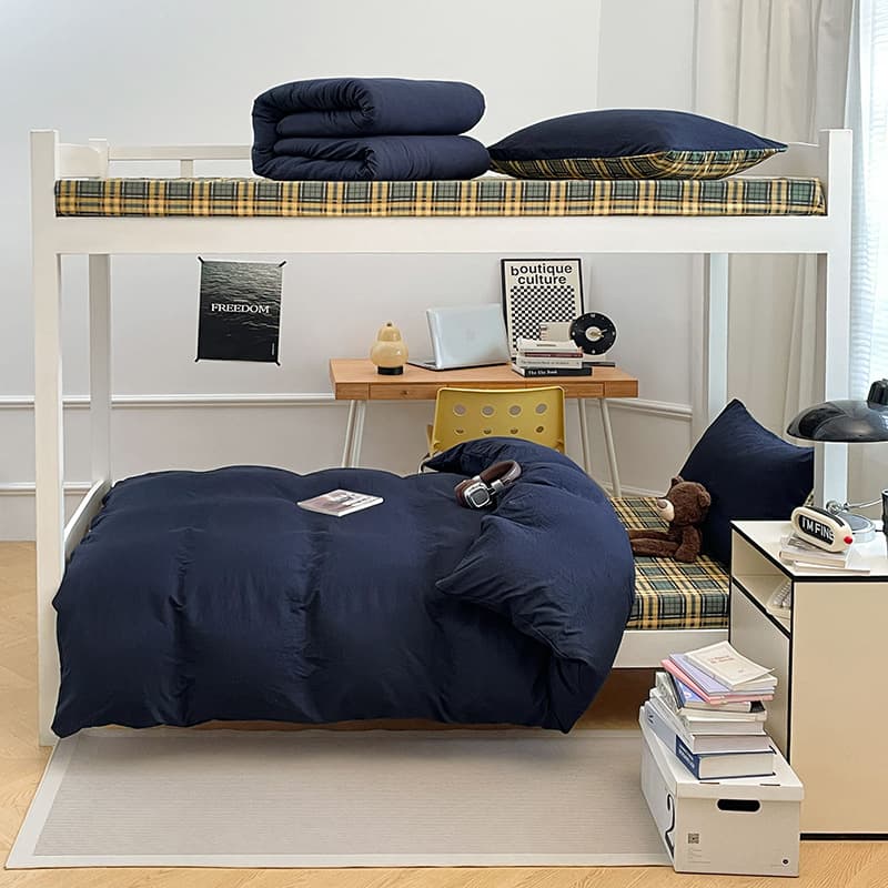 New Season 4-Piece Bedding Set Duvet Cover Bed Sheet Bed Linen Fitted Sheet Quilt Student Dormitory 3-Piece Bedding Set Bedding Kit