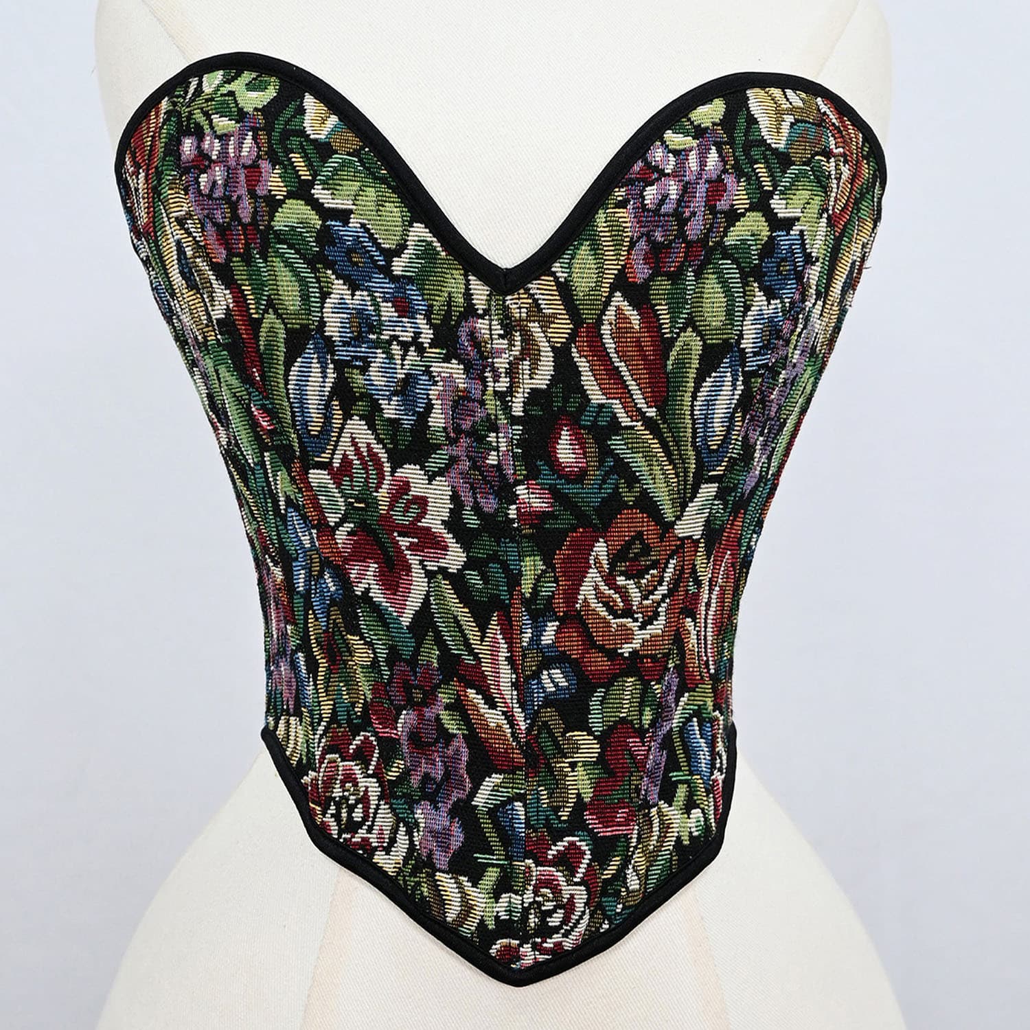 7051 Best-selling Corset Top Monet Oil Painting Vintage Boned Corset Tight Bustier Court Shapewear Top