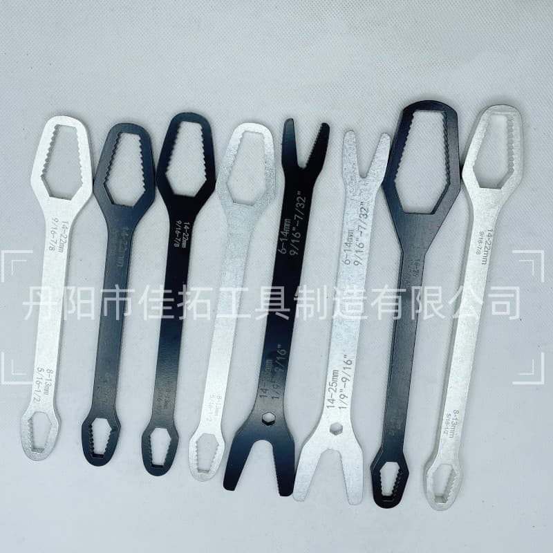 Torx wrench German two-ended special-shaped double-ended self-tightening eye adjustable universal wrench 8-22mm