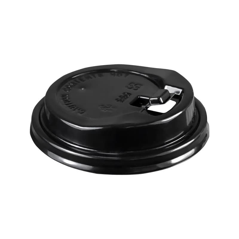Disposable Paper Cup Lids 75mm Diameter Plastic Leak-Proof Lids for Takeout 90 Coffee To-Go Cup Lids Wholesale Leak-Proof Design