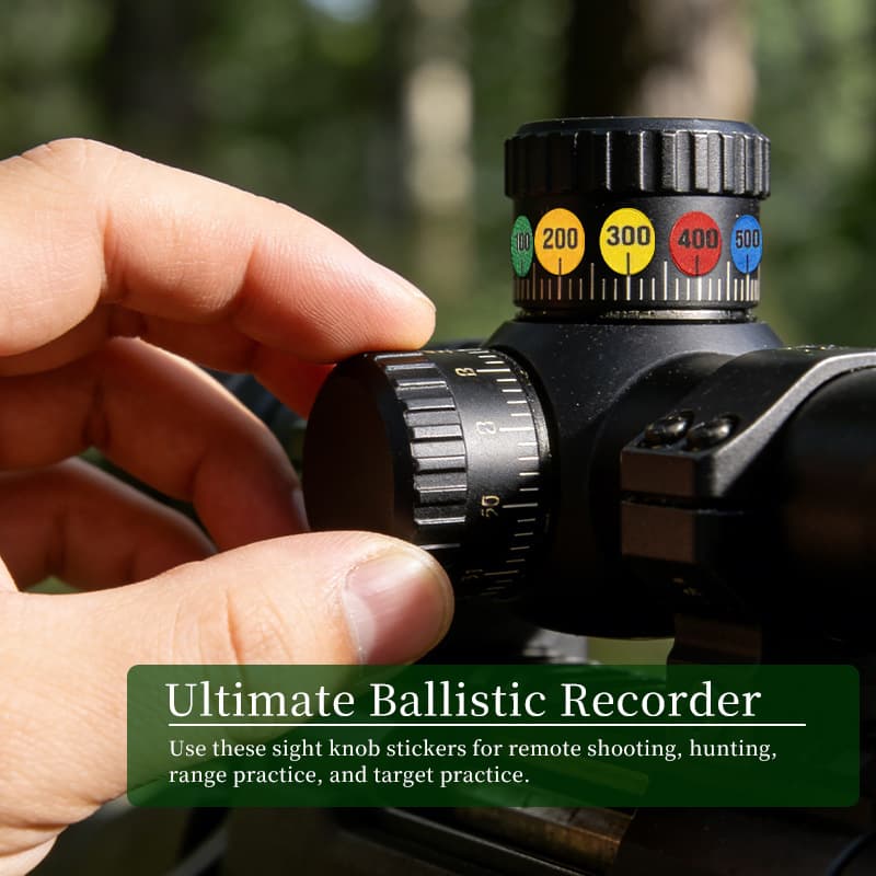 Cross-border Scope Turret Stickers Quick Adjustment Long-Range Shooting Hunting Rifle Marking Label Stickers 10-Pack