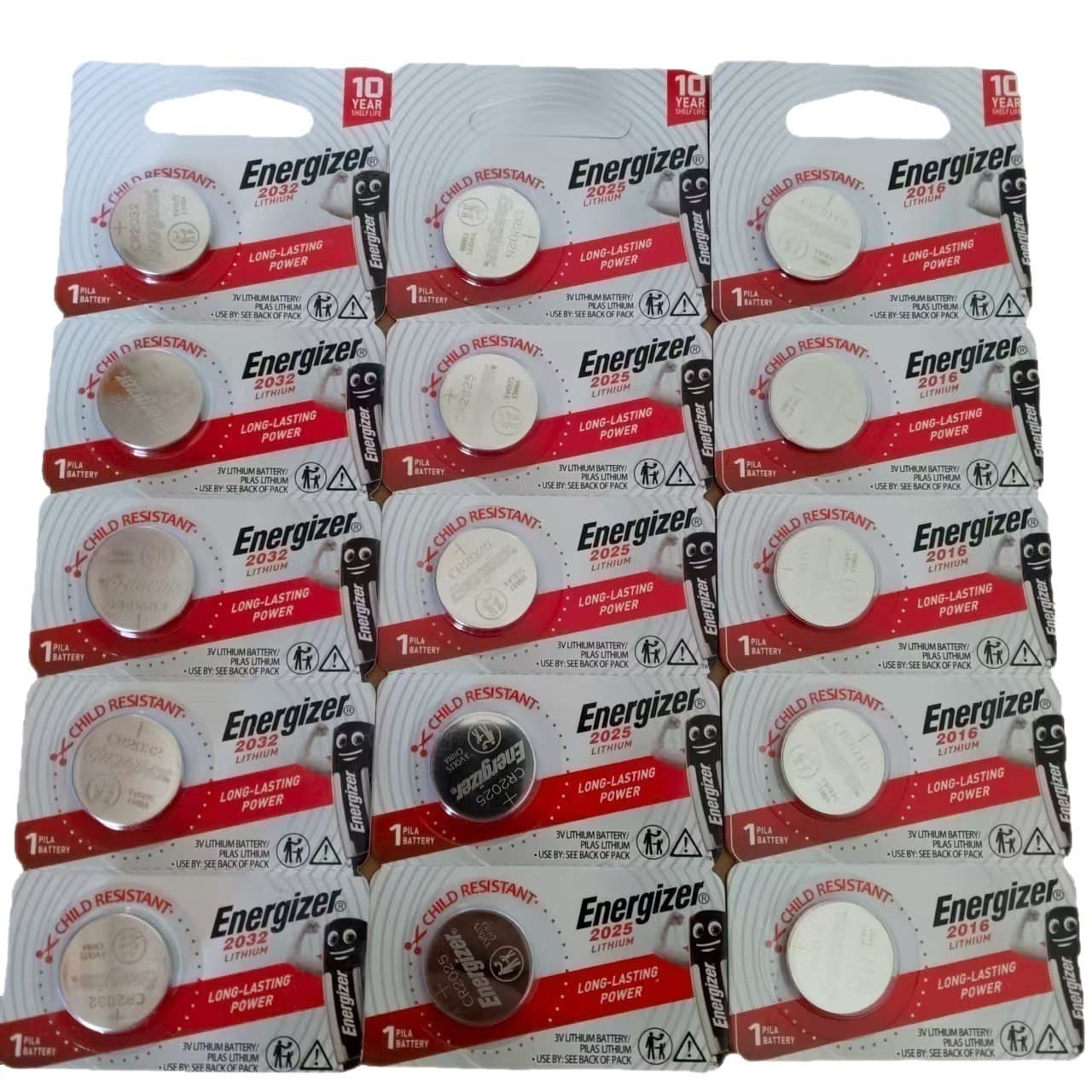 Energizer CR2032 CR2025 CR2016 Button Cell Battery 3V Car Key Remote Battery
