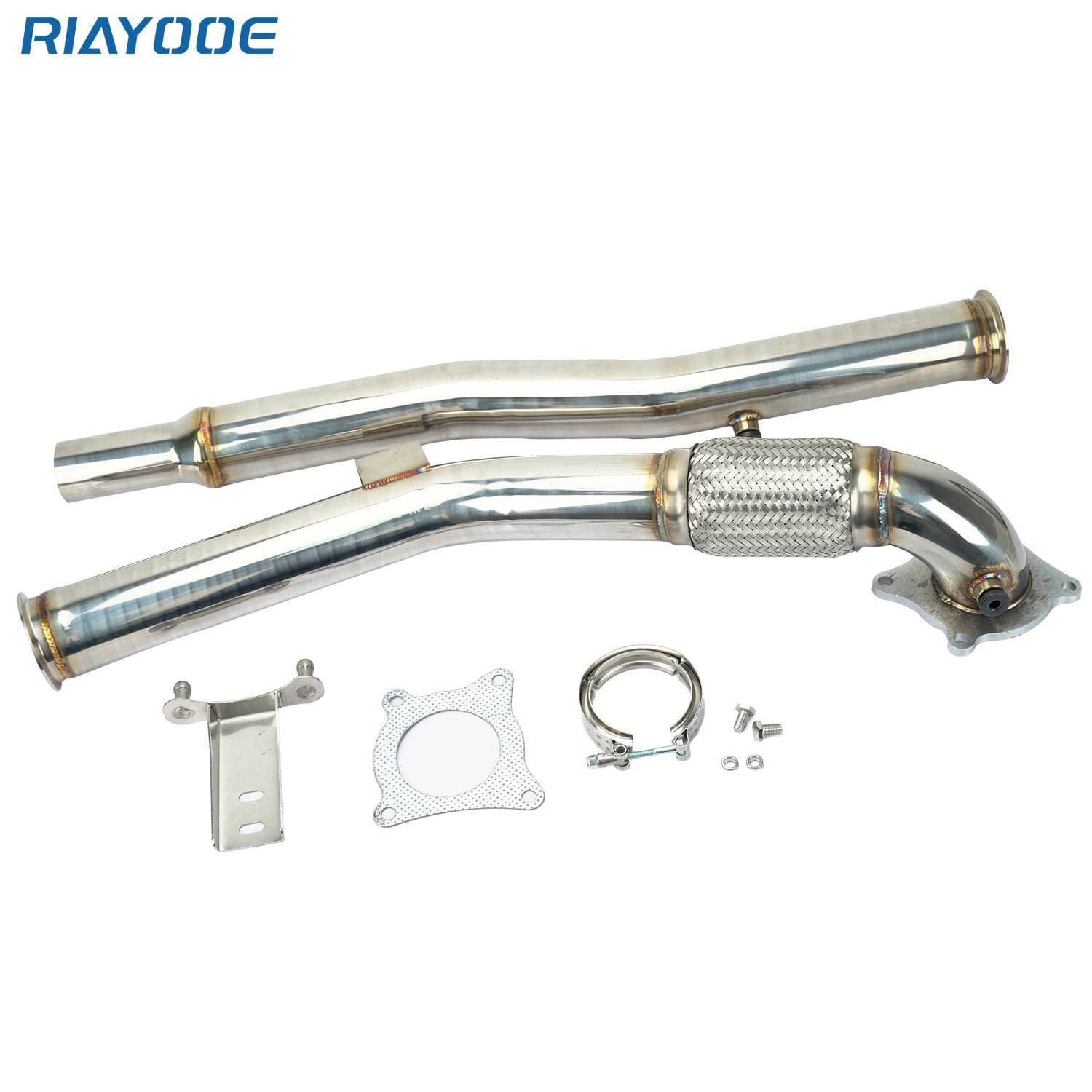 Car exhaust manifold suitable for Volkswagen MK5 MK6 Audi A3 stainless steel exhaust pipe modification