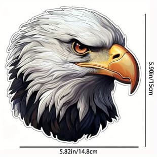 Cross-border Car Sticker Creative Eagle Pattern Decal Waterproof Durable PVC Motorcycle Sticker