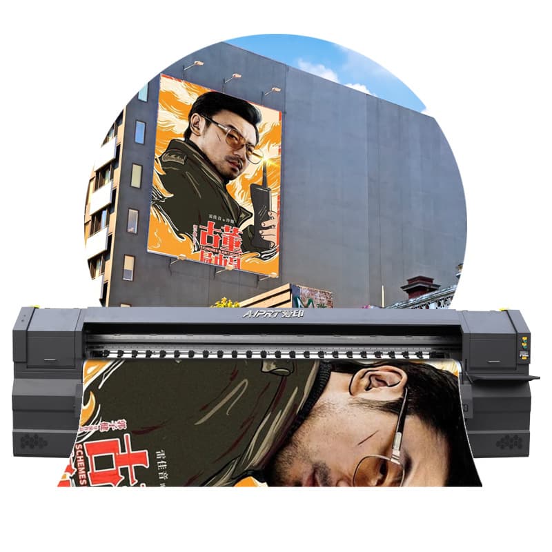 Outdoor Spray Painting Machine Konica Color Inkjet Printer 4-Head 3.2 Meter Large Light Box Cloth Light Box Advertising Printer