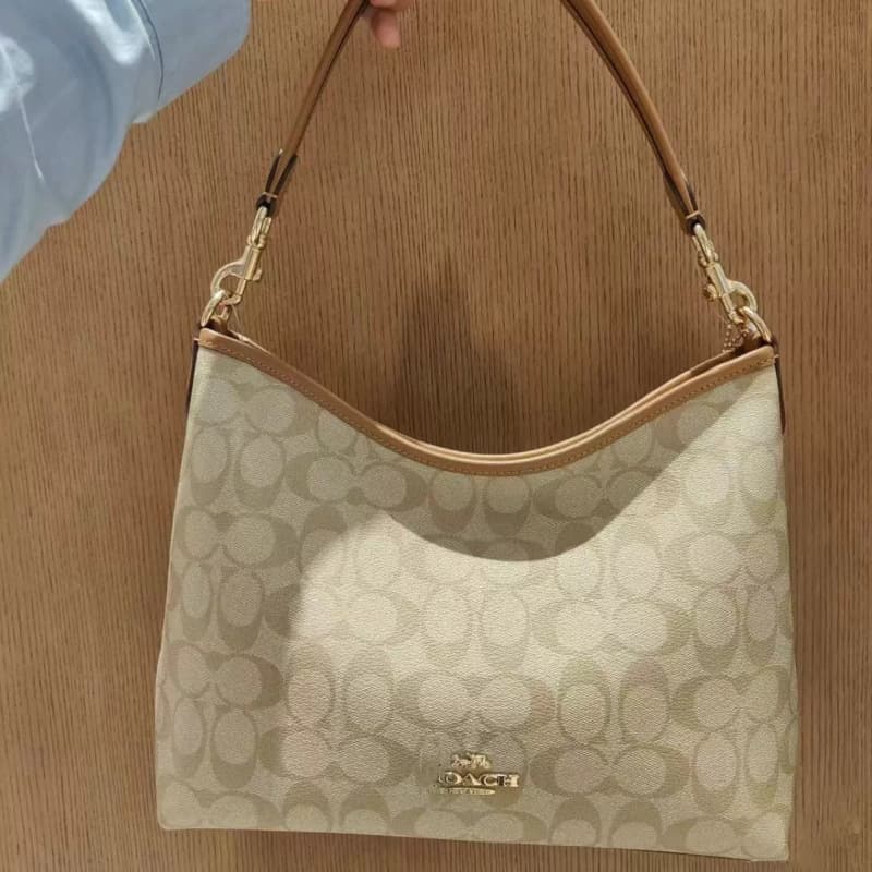 Genuine Leather Women's Bag, Underarm Hobo Bag, Basket Bag, Monogram Large Capacity Shoulder Crossbody Bag, Tote Bag