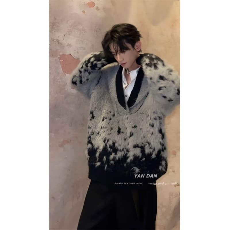Crew Neck Knit Sweater for Men Trendy Stylish Fall Winter Base Layer 2025 New Men's Slim Fit Top