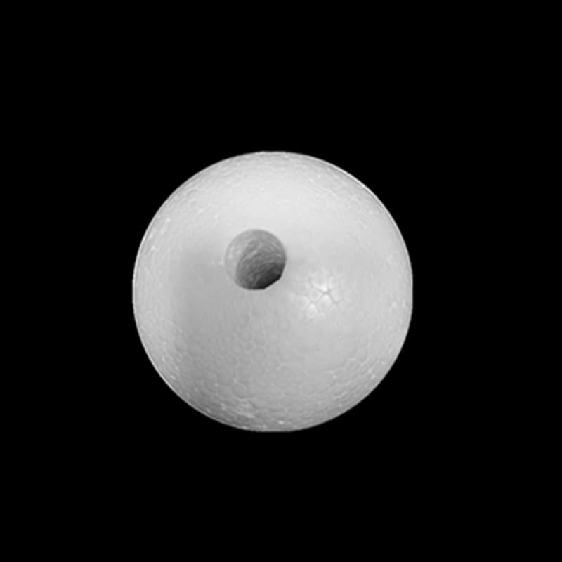 Hollow perforated foam balls, pierced foam spheres for DIY crafts, solid with holes for doodling, various sizes for filling