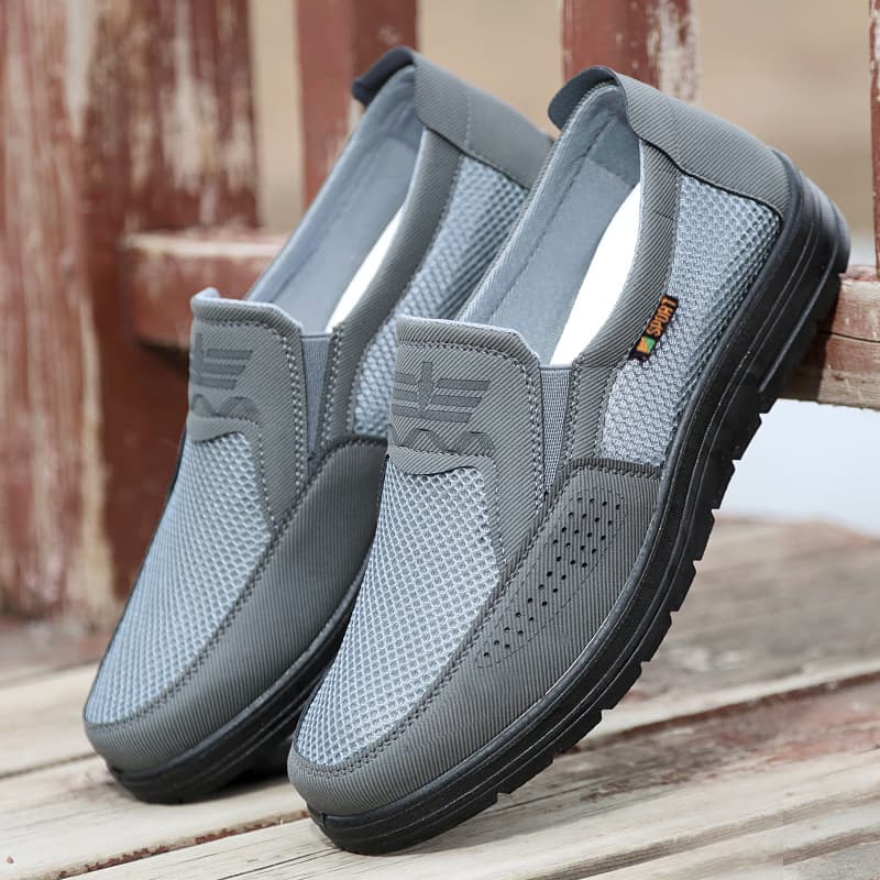 Mesh Shoes for Men 2026 Spring/Summer New Arrival TEMU Cross-Border Large Size Casual Shoes Lightweight Polyurethane Middle-Aged and Elderly Men's Shoes