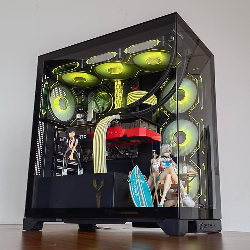 Robin 3 Desktop PC Case Robin III Tempered Glass Side Panel Water Cooling Gaming Seaview Room Case
