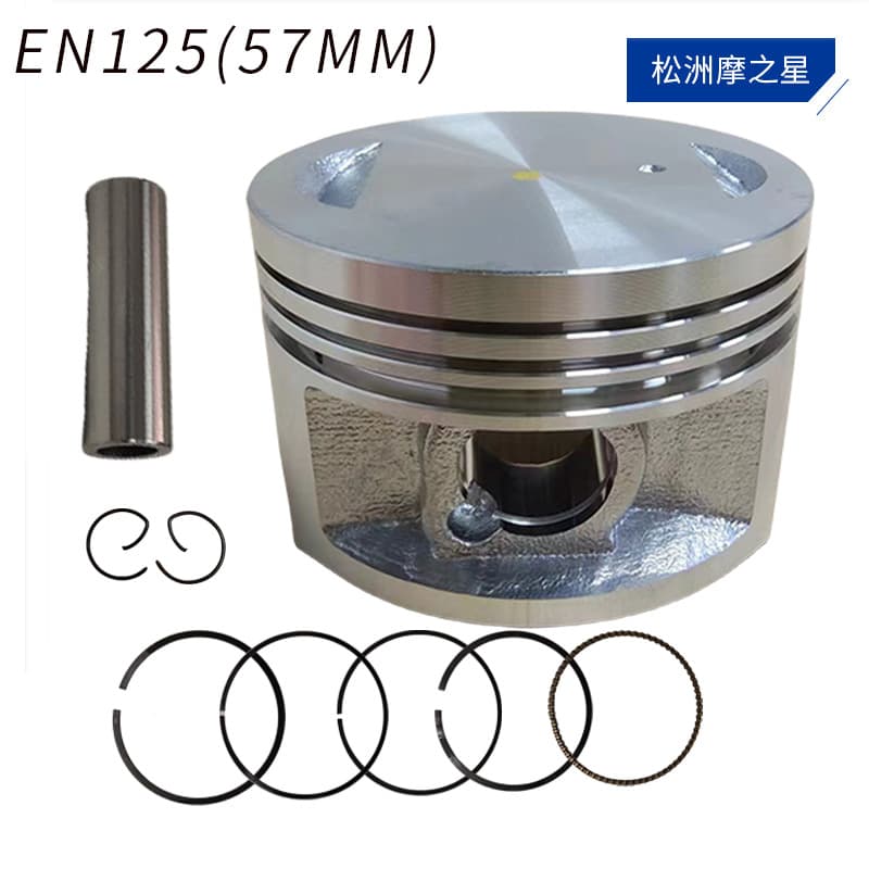 Motorcycle Engine Piston Parts Suzuki Haojue EN125 HJ125 RV125 125CC Bore 57mm