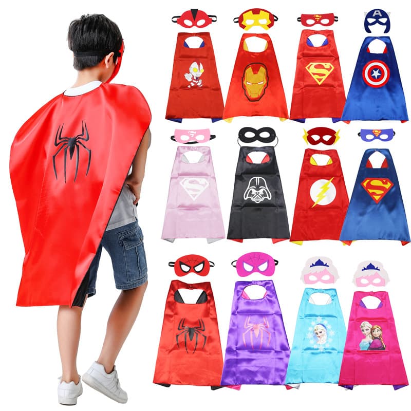Children's Marvel Hero Cape Adult Superman Batman Spider-Man Iron Man Captain America Cape Cloak