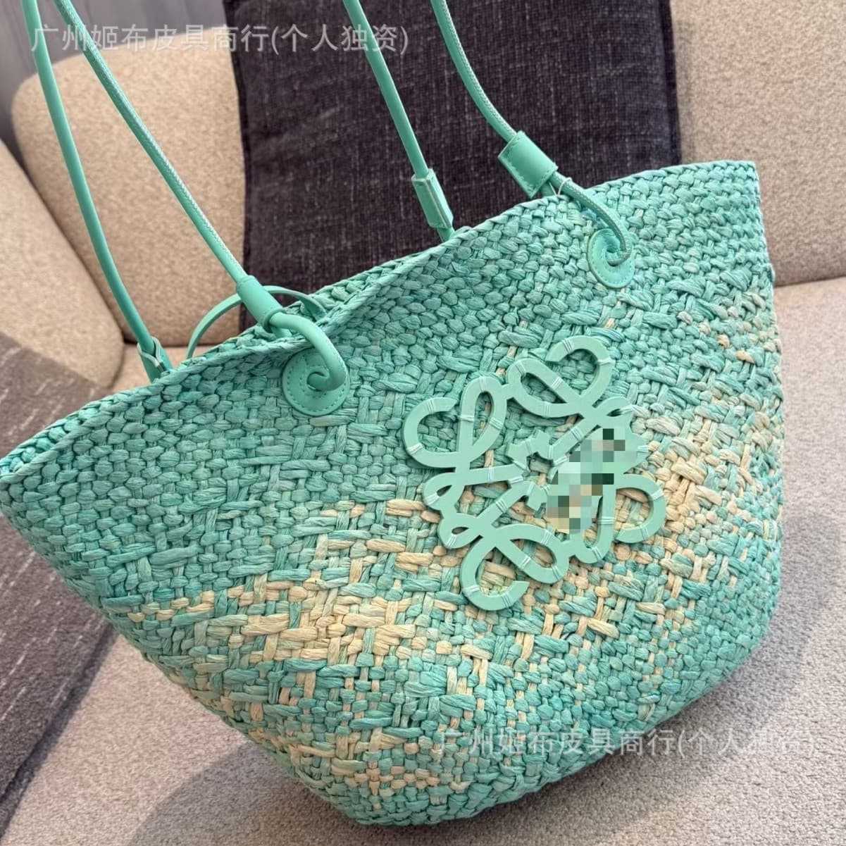 2026 New Luo Jia Straw Bag Fashion Beach Tote Bag Women Personality Shell Shape Single Shoulder Large Capacity Tote