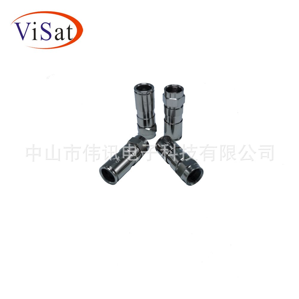 Compression F Connector, Imperial F Connector, Cable TV Coaxial Connector Compression Head