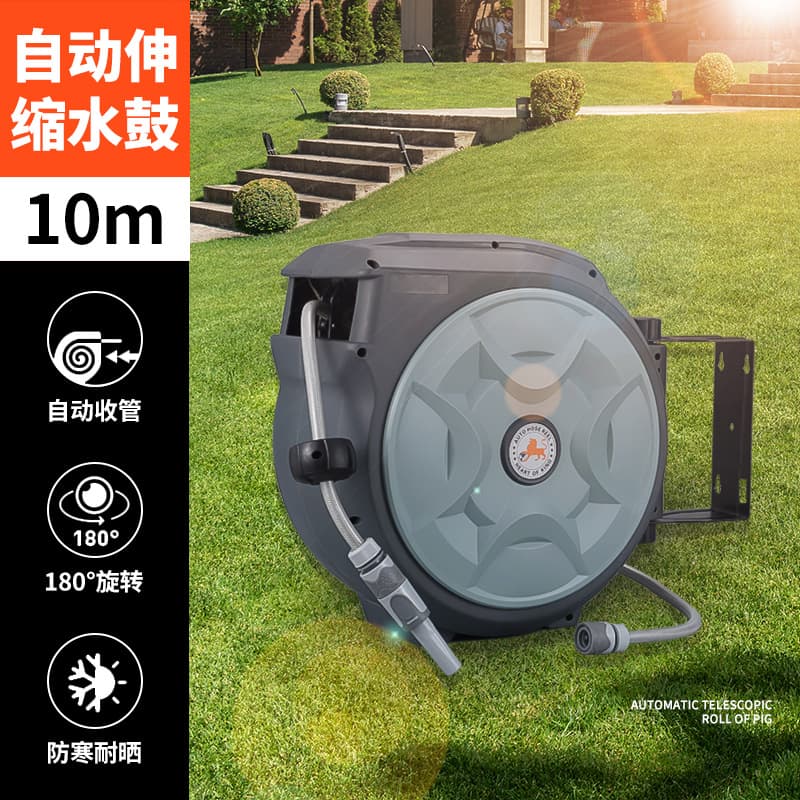 High Pressure Water Drum Auto Beauty Car Wash Equipment Hose Storage Rack Electric Drum Automatic Retractable Reel