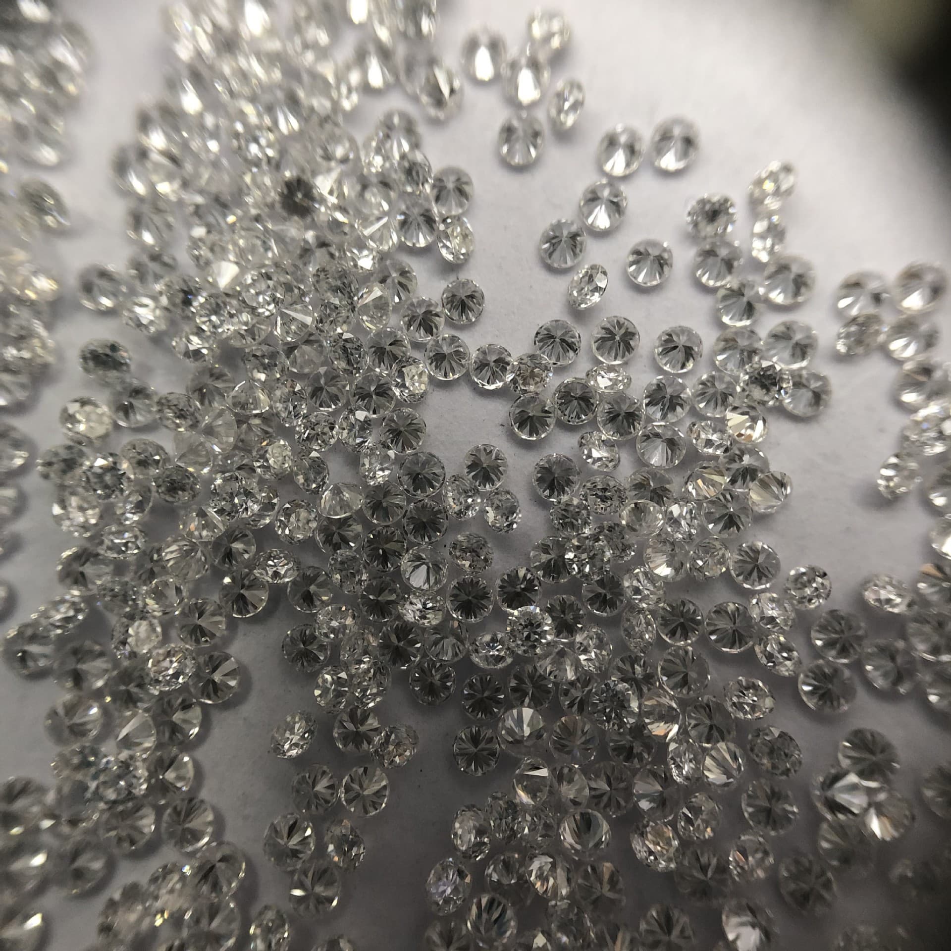 HPHT lab-grown diamond round loose stone, split stone ring face diamond, can be set in K gold or platinum jewelry