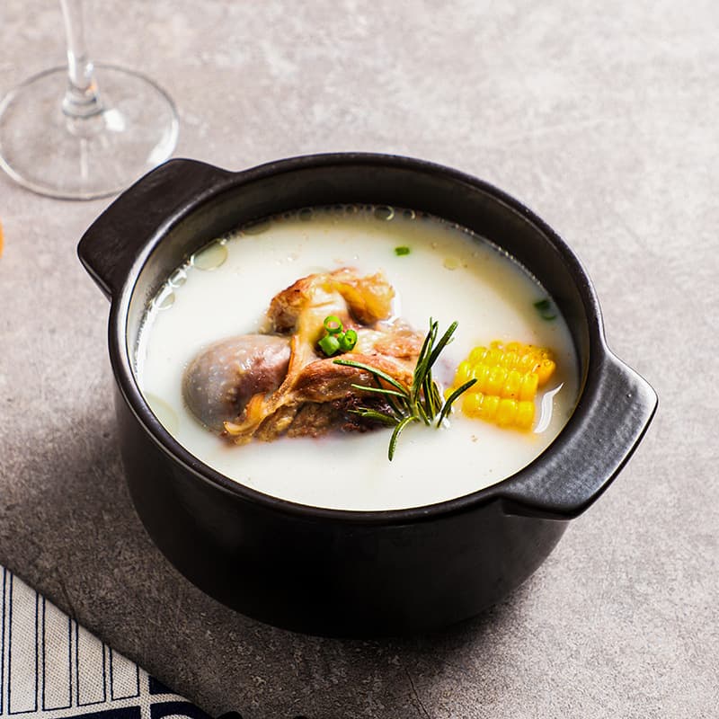 Restaurant big bone soup double-ear soup cup, high-looking brown instant noodle bowl, household noodle soup bowl, one-person soup bowl, non-open flame