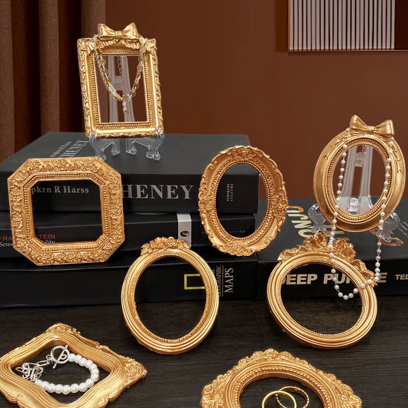 Cross-border retro ins photo props, Victoria photo frame, earrings, manicure, European style accessories, photo background