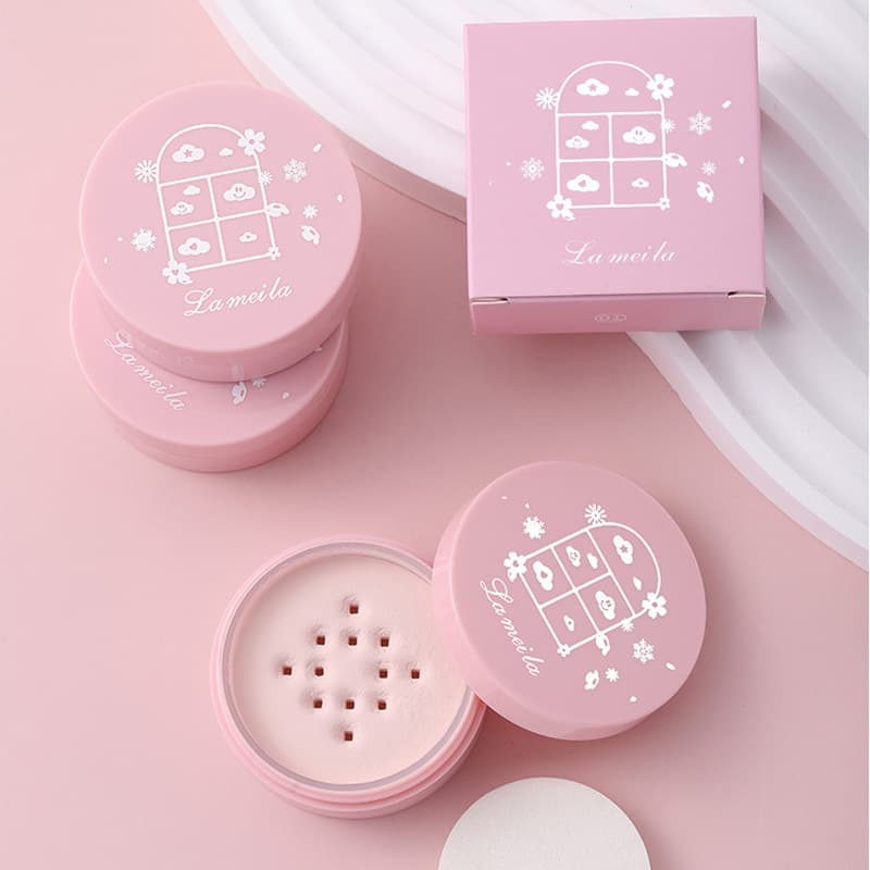 Cross-border Hot Seller lameila Concealing Lightweight Setting Powder, Fresh, Breathable, 5.5g