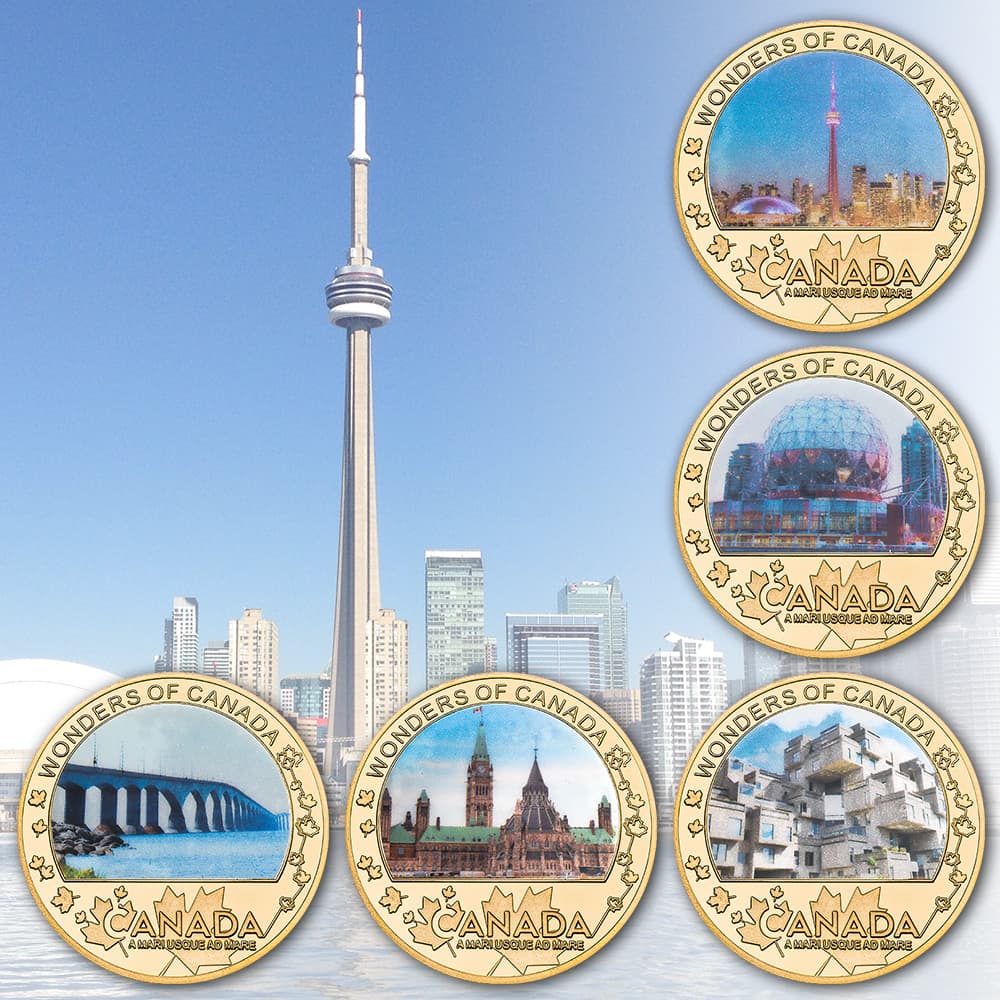 Canadian Architecture Commemorative Coin Medal Collection Metal Crafts