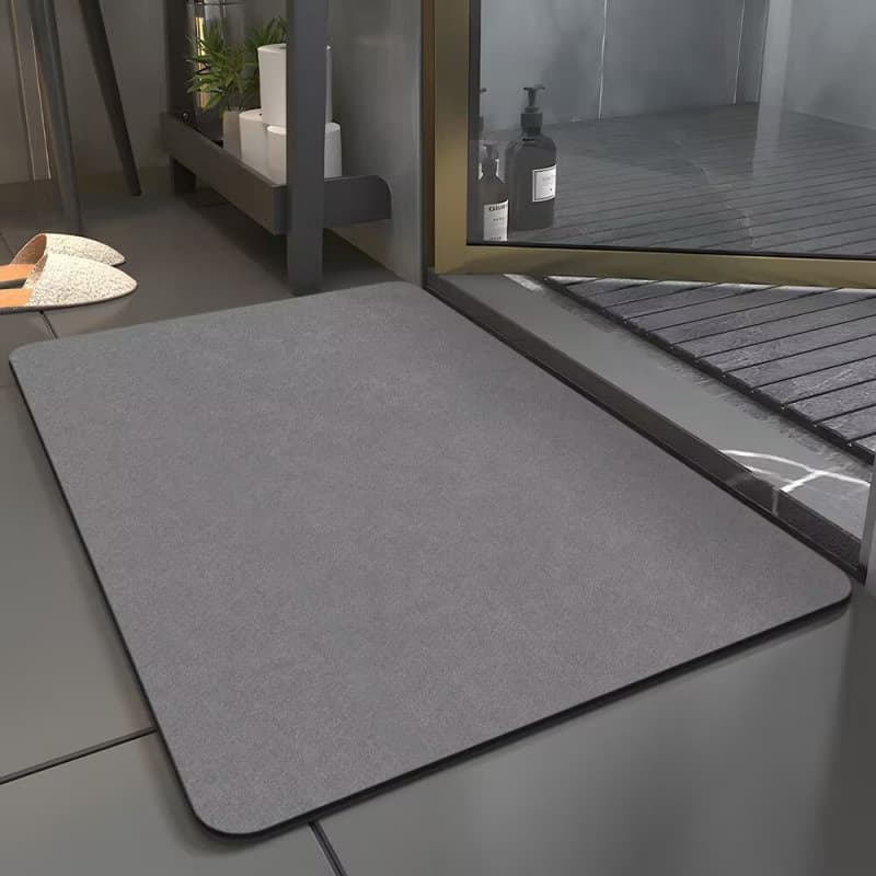 Simple Solid Bathroom Mat, Stain-Resistant and Easy to Clean, Non-Slip Home Foot Mat, Cross-Border Wholesale Diatom Mud Mat