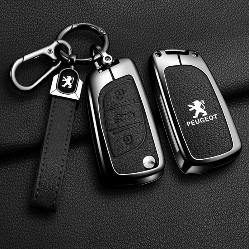 Compatible with Dongfeng Peugeot 408 Key Case 308 New 508 Blade Style Sport Key Shell 4008 Metal Buckle Cover