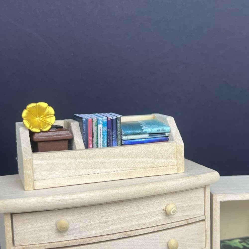 1:12 Mini Dollhouse Accessories DOLLHOUSE Simple Style Bookshelf Unused Item Storage Box Home Decoration